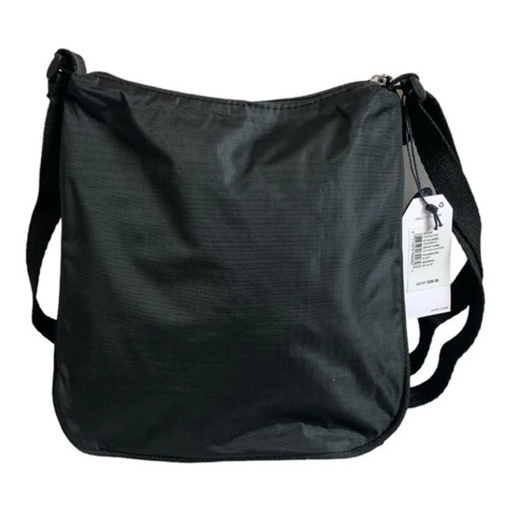 Nautica Black Nylon Captain's Quarters Hobo Crossbody Travel Bag NWT